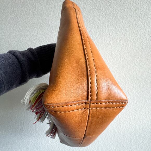 Madewell Leather Mini Transport Tote Woven Handles Tan (No Strap) - Picture 3 of 13